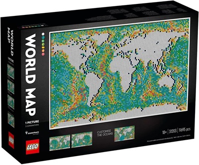 LEGO Art World Map – пъзел за истински фенове